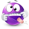 🤩 Эмодзи «Purple Face Emoji» для Telegram