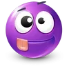 😋 Эмодзи «Purple Face Emoji» для Telegram