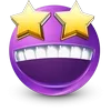 🤩 Эмодзи «Purple Face Emoji» для Telegram