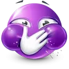 🤩 Эмодзи «Purple Face Emoji» для Telegram