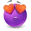😍 Эмодзи «Purple Face Emoji» для Telegram