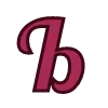 😃 Эмодзи «Вишнёвая сказка - бордовые буквы» для Telegram