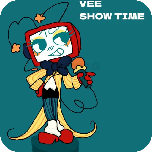 📖 Стикер «Vee DANDYS WORLD» для Telegram