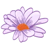 🌸 Эмодзи «Синие буквы, цветы, иконки» для Telegram