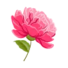 🌺 Эмодзи «Синие буквы, цветы, иконки» для Telegram