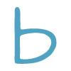 🙂 Эмодзи «Синие буквы, цветы, иконки» для Telegram