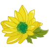 🌼 Эмодзи «Синие буквы, цветы, иконки» для Telegram