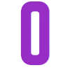 0⃣ Эмодзи «Фиолетовые буквы, иконки» для Telegram
