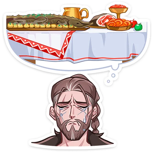 🍽 Стикер «Владимир без надписей» для Telegram