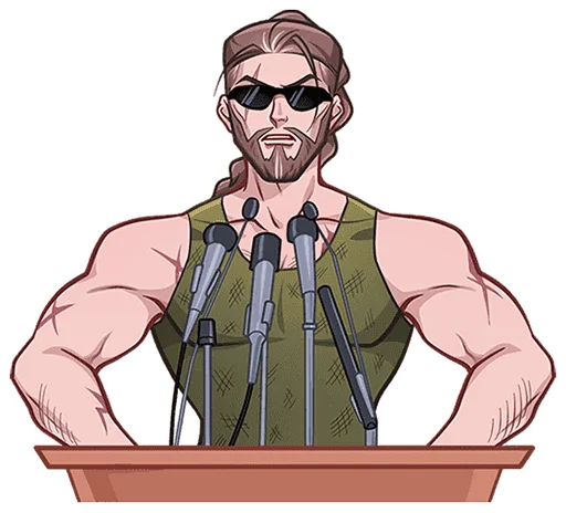 💪 Стикер «Владимир без надписей» для Telegram