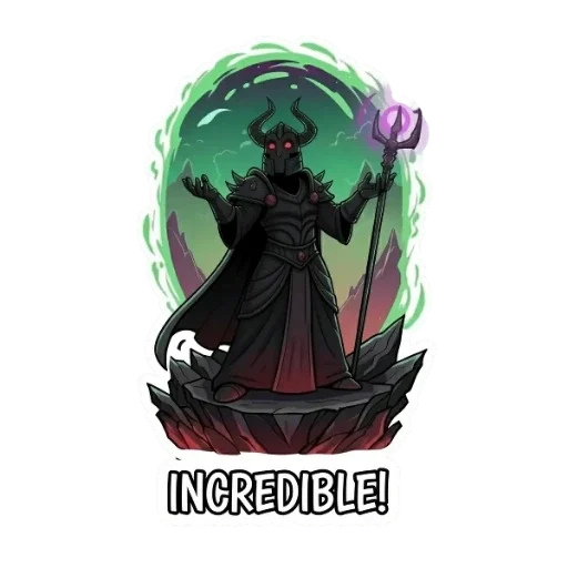 🧐 Стикер «Владыка Тьмы» для Telegram