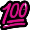 💯 Эмодзи «Hot #cute #girl #color #pink» для Telegram