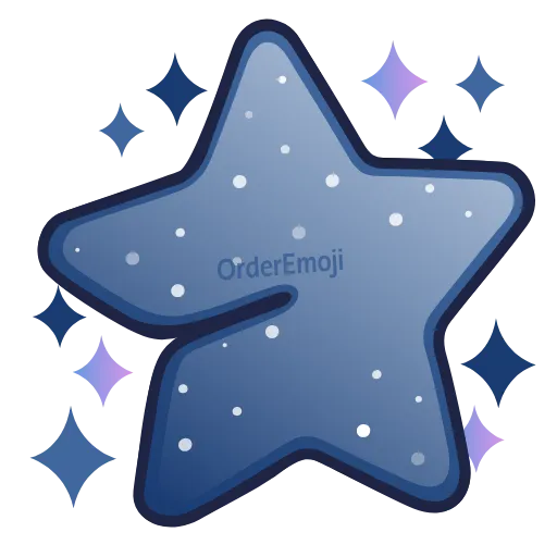 💙 Эмодзи «Stars #emoji #status» для Telegram