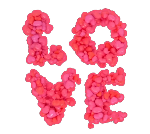 ❤️ Стикер «Wacky Letters» для Telegram