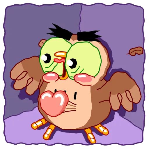 😱 Эмодзи «Wally Owl» для Telegram