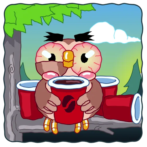 🥱 Эмодзи «Wally Owl» для Telegram