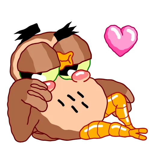 😘 Эмодзи «Wally Owl» для Telegram