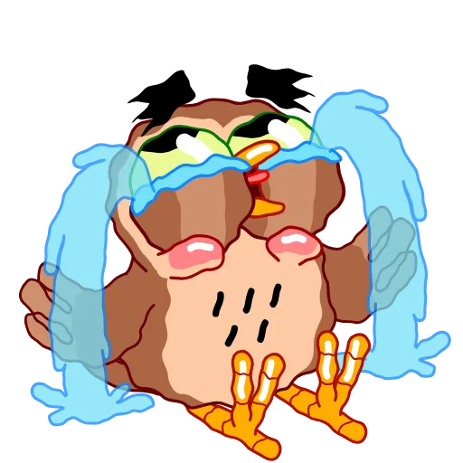 😭 Эмодзи «Wally Owl» для Telegram