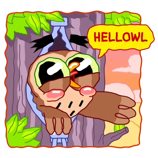 👋 Эмодзи «Wally Owl» для Telegram