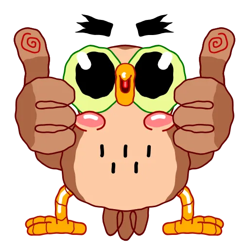 👍 Эмодзи «Wally Owl» для Telegram