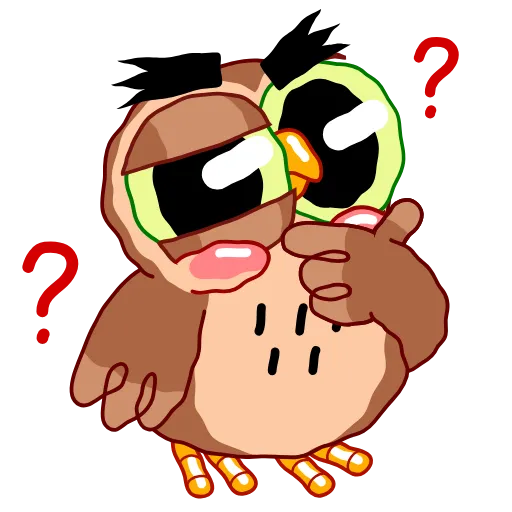 😐 Эмодзи «Wally The Owl» для Telegram