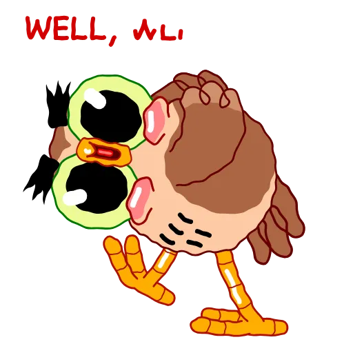 🧐 Эмодзи «Wally The Owl» для Telegram