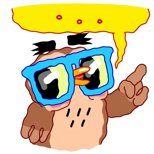 🤓 Эмодзи «Wally The Owl» для Telegram