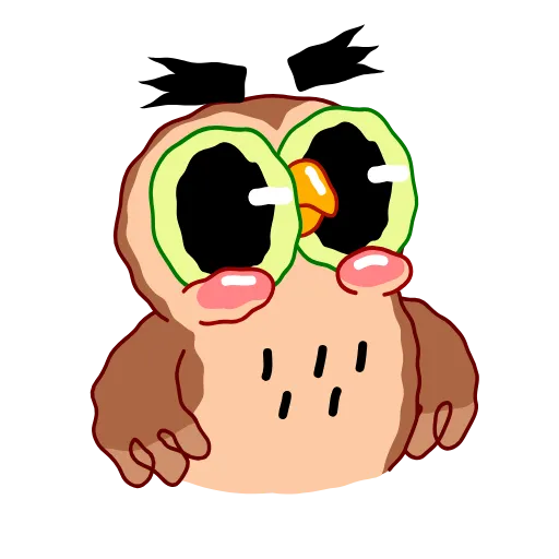 😢 Эмодзи «Wally The Owl» для Telegram