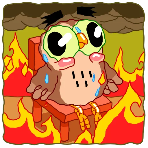 🔥 Эмодзи «Wally The Owl» для Telegram