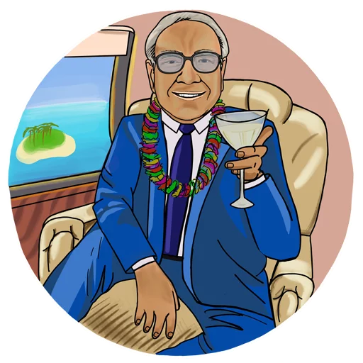 🛩 Стикер «Warren Buffett» для Telegram