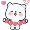 ❤️ Эмодзи «White Bear» для Telegram