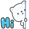 👋 Эмодзи «White Bear» для Telegram