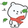 🍃 Эмодзи «White Bear» для Telegram