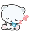 😪 Эмодзи «White Bear» для Telegram