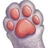 🙋 Эмодзи «White Cat» для Telegram