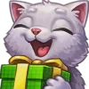 🎁 Эмодзи «White Cat» для Telegram