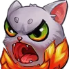 👿 Эмодзи «White Cat» для Telegram