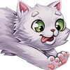 🐈 Эмодзи «White Cat» для Telegram