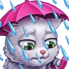 ☔ Эмодзи «White Cat» для Telegram