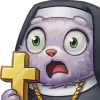✝️ Эмодзи «White Cat» для Telegram