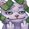 🤑 Эмодзи «White Cat» для Telegram