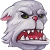 😡 Эмодзи «White Cat» для Telegram