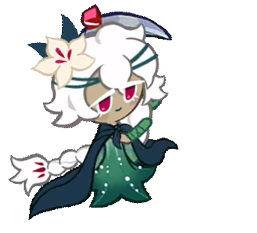 🌷 Стикер «White Lily Cookie! (Anim)» для Telegram