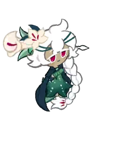 🌷 Стикер «White Lily Cookie! (Anim)» для Telegram