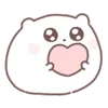 🐹 Эмодзи «White Motchiri Hamu» для Telegram