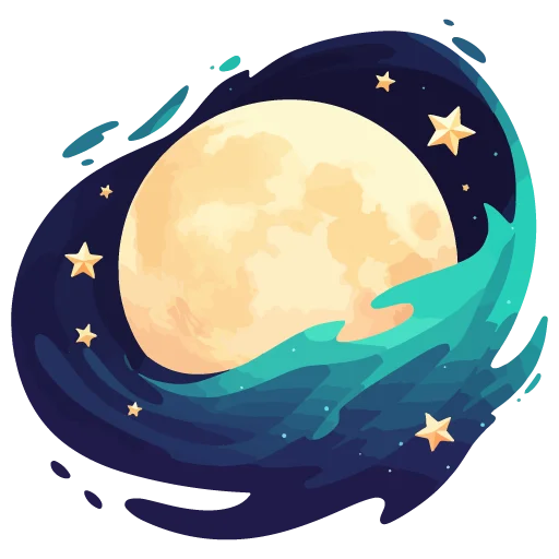 🌙 Стикер «White Witch» для Telegram