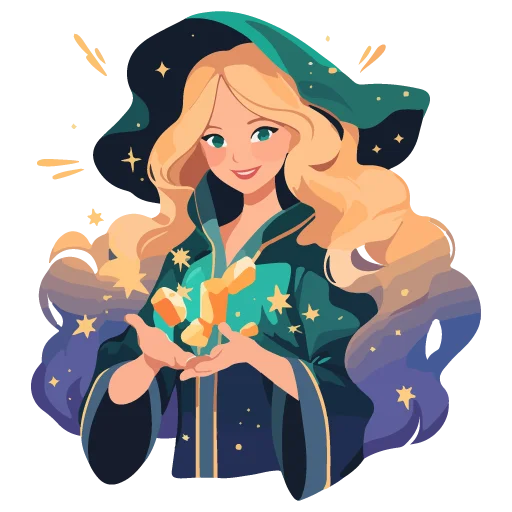 📩 Стикер «White Witch» для Telegram