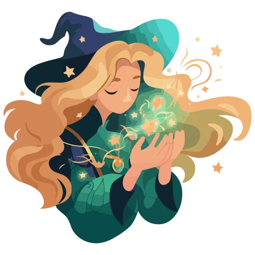 📩 Стикер «White Witch» для Telegram