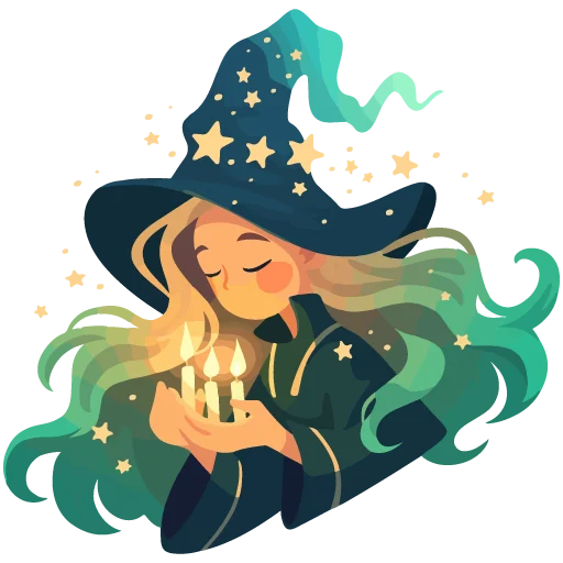 🕯 Стикер «White Witch» для Telegram