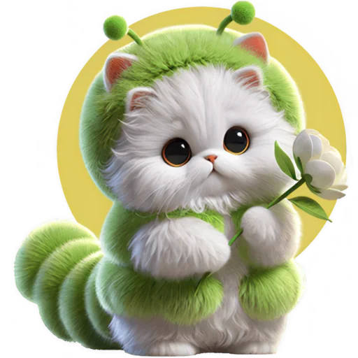 💐 Стикер «Пушистый Червяк» для Telegram